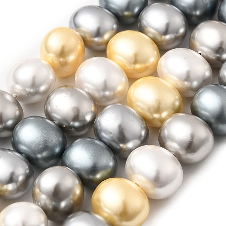 Shell Pearl Beads Strands BSHE-F013-01J-1