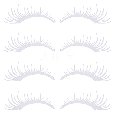 PET Eyelash Car Stickers STIC-WH0004-04A-1