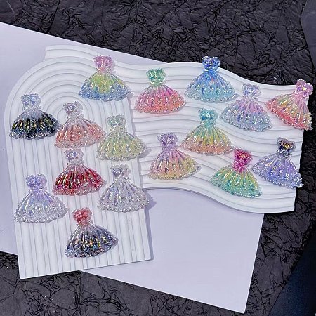 Luminous Opaque Resin Cabochons CRES-L045-11-1