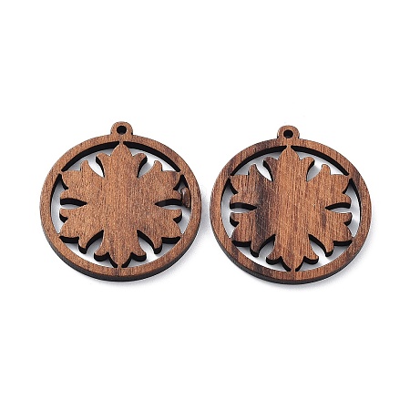 Walnut Wood Laser Cut Pendants WOOD-Q051-05C-1