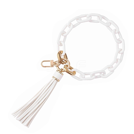 Chain Link Wristlet Keychain HJEW-SW00013-06-1