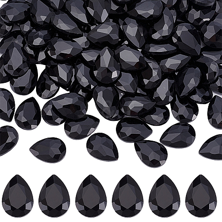 110Pcs Pointed Back Glass Rhinestone Cabochons RGLA-HY0001-05A-1
