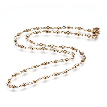 304 Stainless Steel Chain Necklaces STAS-P164-12G-1