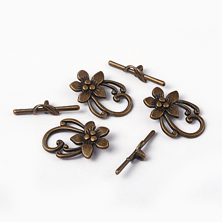 Tibetan Style Toggle Clasps LS-MLF0677Y-NF-1
