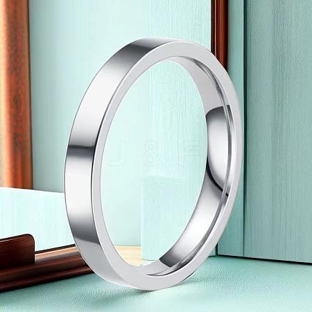 Non-Tarnish Stainless Steel Plain Band Rings FS-WG75602-111-1