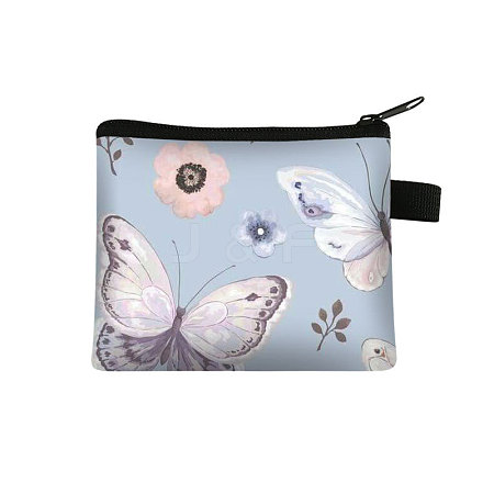 Flower & Butterfly Pattern Cartoon Style Polyester Clutch Bags PAAG-PW0016-15Q-1