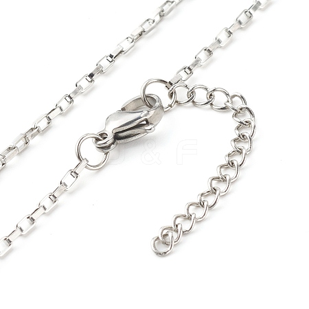 304 Stainless Steel Venetian Chains Necklaces NJEW-JN03636-02-1