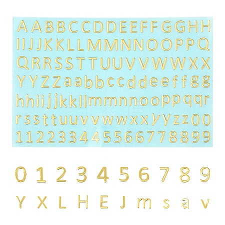 3PCS Brass Self-Adhesive Picture Stickers DIY-SF0008-10-1