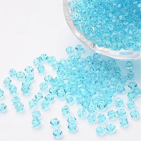 Faceted Bicone Imitation Crystallized Crystal Glass Beads X-G22QS052-1