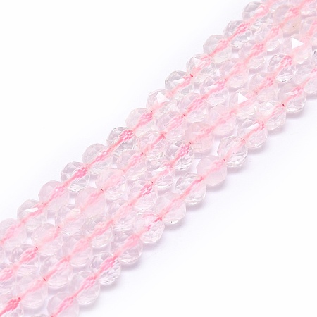Natural Rose Quartz Beads Strands G-F715-004-1
