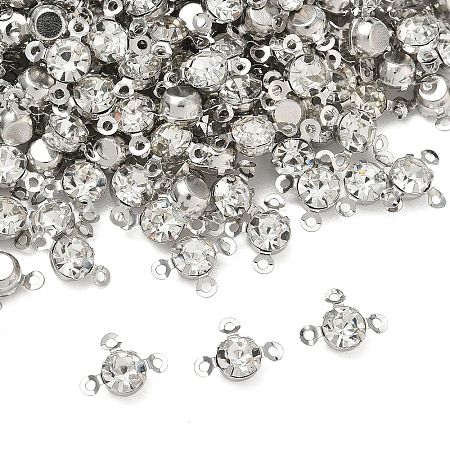 Brass Pave Clear Glass Chandelier Component Links FIND-WH0152-919S-1