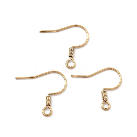 304 Stainless Steel Earring Hooks Ion Plating(IP) LS-STAS-P221-04G-01-1