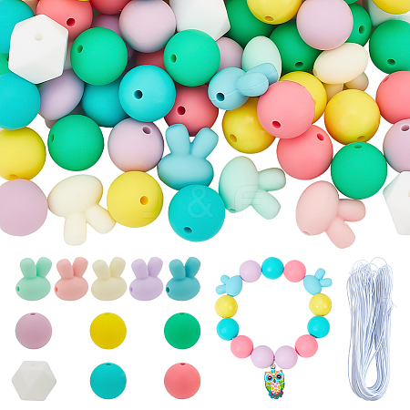 Easter Themed DIY Nursing Necklace Making Kit DIY-NB0009-60-1