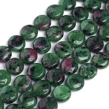 Natural Ruby in Zoisite Beads Strands G-L505-10-10mm-1