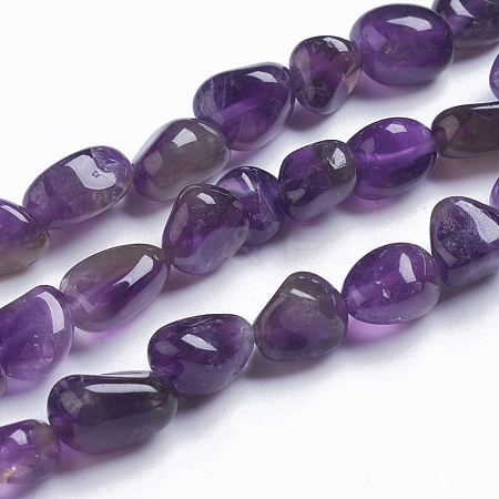 Natural Amethyst Beads Strands G-G841-A02-1
