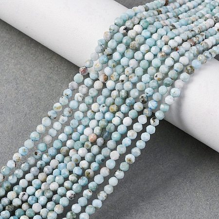 Natural Larimar Beads Strands G-F785-B01-01-1