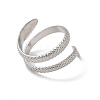 Non-Tarnish 304 Stainless Steel Cuff Rings for Women RJEW-G291-02P-3