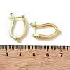 Arrow Brass Micro Pave Cubic Zirconia Earring Findings KK-D226-06G-3