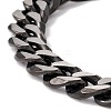 Ion Plating(IP) 304 Stainless Steel Curb Chains Bracelet for Men Women BJEW-B063-01B-2