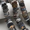Natural Banded Agate Beads Strands G-K381-B01-1