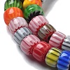 Handmade Millefiori Lampwork Beads Strands LAMP-F035-03-3