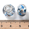 High Transparent Two-Color Copper Buckle Acrylic European Beads OACR-M024-05P-07-3