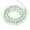 Anti-Tarnish Electroplate Glass Beads Strands X-GLAA-N056-6mm-09-3