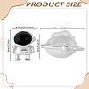 1Pair Brass Stud Earrings EJEW-LP0008-015-2