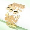 304 Stainless Steel Cuff Bangles for Women BJEW-B166-01G-1