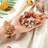 2Pcs 2 Colors Chic Solid Color French Satin Pigtail Hair Tie for Elegant Hairstyles OHAR-TA0001-10C-7