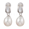 Natural Pearl Ear Studs EJEW-P286-16P-1