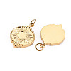 304 Stainless Steel Pendant Cabochon Settings X-STAS-S116-147G-2