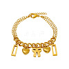 Valentine's Day 304 Stainless Steel Charm Bracelets FS-WGE53E0-01-2