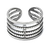 304 Stainless Steel Cuff Rings RJEW-M019-59P-2