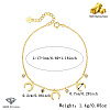 Golden 925 Sterling Silver Moon Charm Bracelet CJ1255-11-1