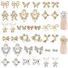   38Pcs 19 Styles Alloy Rhinestone Cabochons MRMJ-PH0001-64-1