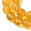 Natural Citrine Beads Strands G-E326-10mm-01A-4