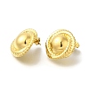 Ion Plating(IP) 304 Stainless Steel Flat Round Stud Earrings for Women EJEW-S227-61G-2