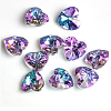 Glass Charms GLAA-WH0025-41-1