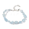 Natural Aquamarine Beads Bracelets for Women BJEW-H623-02S-09-4