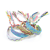 Cotton Braided Wave Pattern Cord Bracelet FIND-PW0013-002-3