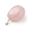 Natural Rose Quartz Pendants G-k302-B22-3