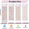 4 Sheets 4 Styles Acrylic Self Adhesive Stickers DIY-GF0014-71A-2