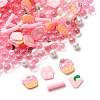 Handmade Polymer Clay Cabochons and Plastic Beads for DIY Jewelry Making Findings CLAY-B007-04D-1
