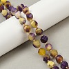 Dyed Natural Jade Beads Strands G-U023-A20-01H-1