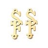 201 Stainless Steel Connector Charms STAS-D380-02G-1