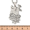 304 Stainless Steel Pendant Necklaces NJEW-C066-19P-3