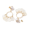 Capiz Shell Chandelier Earrings EJEW-TA00491-4