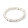 Shell Shape Cubic Zirconia Charm Stretch Bracelets Set for Teen Girl Women BJEW-JB06850-03-5