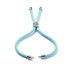 Twisted Nylon Cord Silder Bracelets DIY-B066-03P-13-2
